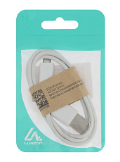 Кабель Luazon, microUSB - USB, 1 А, 1 м, белый 865573