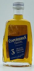 Старейшина ТРЭВЕЛ коньяк трёхлетний 0,1л 40%*18