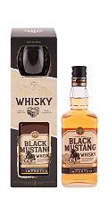 Виски БЛЭК МУСТАНГ армянский купажированный (п/у+стакан) 0,5л 40%*6