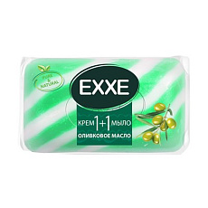 Мыло EXXE 80гр крем 1+1 Оливковое масло зеленое