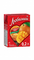 Сок Любимый 0,2л апельсин манго мандарин